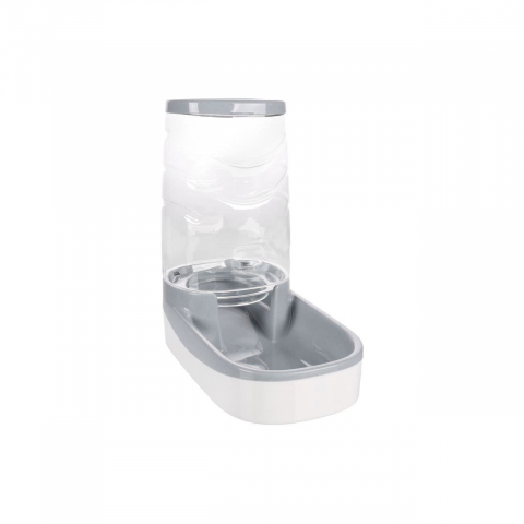 Castroane si boluri pisici - DISPENSER AUTOMAT HRANA PENTRU CAINI SI PISICI FRED GRI/ALB FLAMINGO 30.5x17x31/3.5L