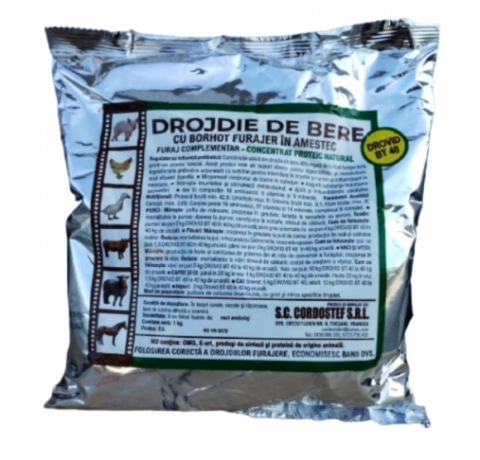 Suplimente si vitamine pasari - DROJDIE DE BERE CU BORHOT 1KG