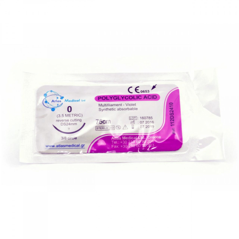 Ferma - FIR SUTURA PGA USP 0 /75 CM CU AC