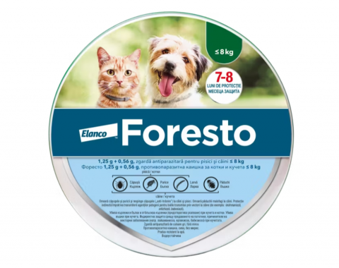 Farmacie veterinara - FORESTO ZGARDA ANTIPARAZITARA PISICI SI CAINI MICI