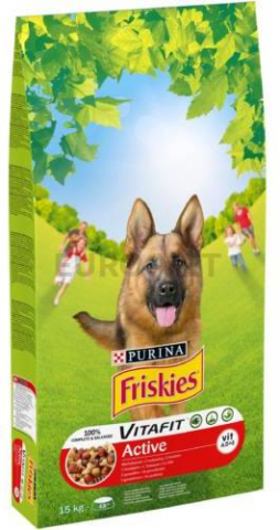 Promotii caini - Hrana uscata pentru caini Friskies Dog Active Vita 15 kg