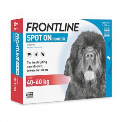 Antiparazitare externe caini - PIPETE ANTIPARAZITARE PURICI, CAPUSE, FRONTLINE SPOTON XL/CUTIE*3 PIPETE