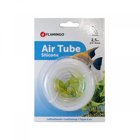 Acvaristica - FURTUN PENTRU AER DIN SILICON FLAMINGO 2.5M (DIAM 4-6MM)