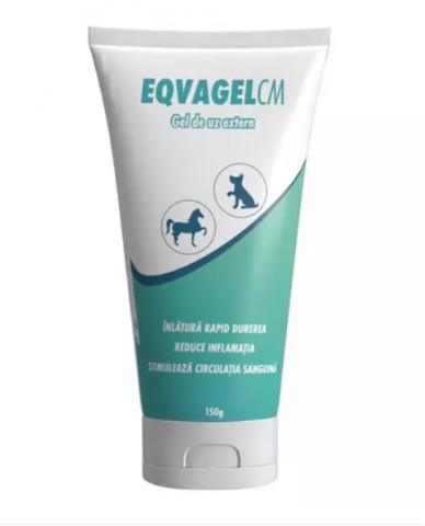 Gel antiinflamator - Gel de uz extern impotriva durerii si a inflamatiei la cabaline si caini Eqvagel CM, 150 g