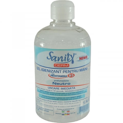 Dezinfectanti - GEL IGIENIZANT PENTRU MAINI SANITY 500ML/24IGSD500