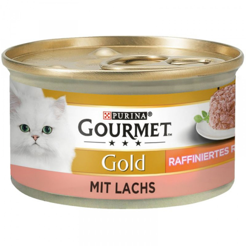 Pisici adulte - Gourmet bucatele cu Somon 85 g