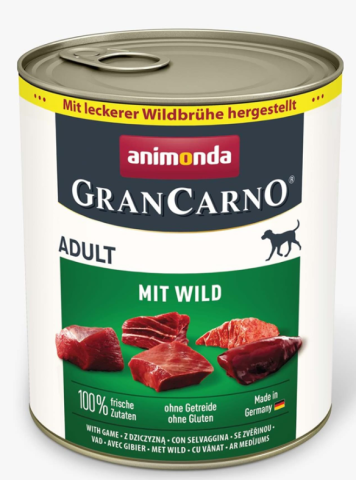 Câini - Conservă pentru câini cu vânat GranCarno 400 gr