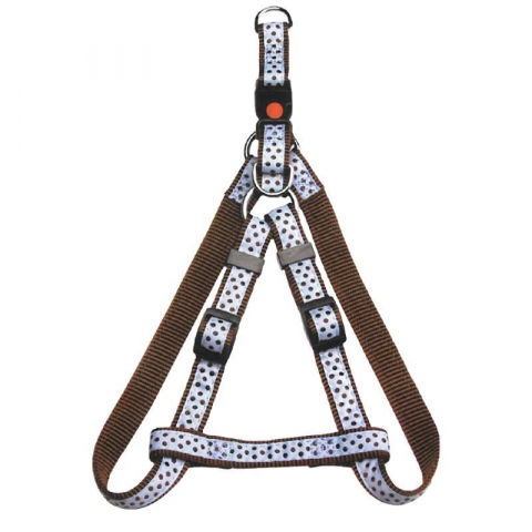 Accesorii caini - HAM PENTRU CAINI NYLON BULINE BLUE CLICK 15MM*30-50CM