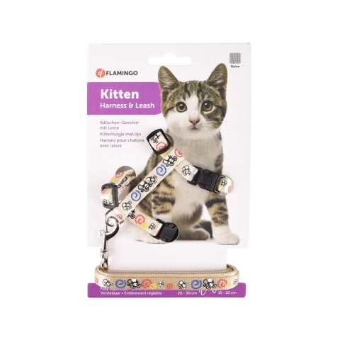 Zgarzi si hamuri pisici - Ham pisici mici, cu lesa, ajustabil