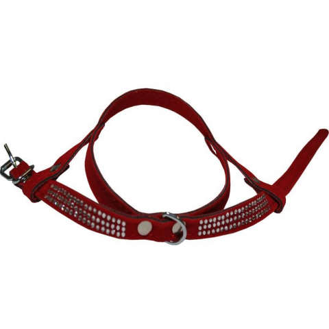 Caini - HAM VELUR PENTRU CAINI MILAN STRASURI 3 RANDURI 30CM