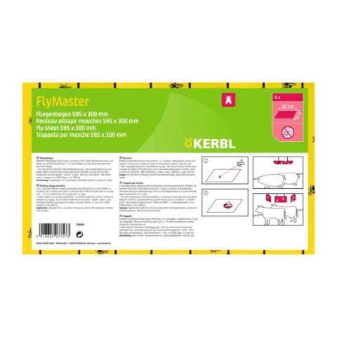 Insecticide - HARTIE ADEZIVĂ MUSTE CU ATRACTANT 59,5X30CM (6BUC/BAX)/299842