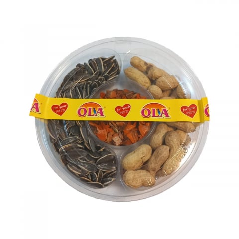 Hrana porcusori de Guineea - HRANA COMPLEMENTARA PENTRU PASARI SI ROZATOARE OLA PARTY 6 MIX 150G