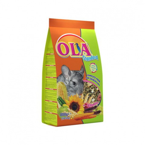 Rozatoare - HRANA COMPLETA OLA PENTRU CHINCHILLA 800G