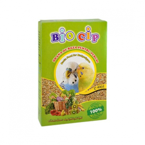 Pasari - Hrana completa pentru perusi, Bio Cip, 400 g