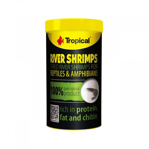 Acvaristica - HRANA PENTRU REPTILE SI AMFIBIENI TROPICAL DRIED RIVER SHRIMPS 100 ML/16 G