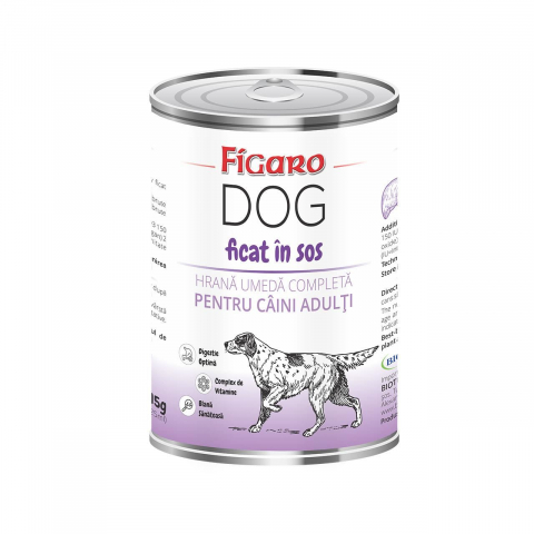 Hrana umeda caini - HRANA UMEDA PENTRU CAINI FIGARO DOG FICAT IN SOS CONSERVA 415G