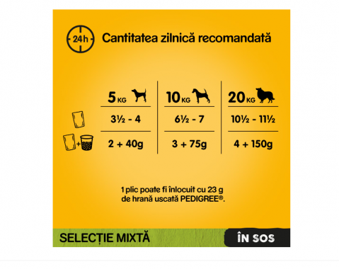 Hrana umeda pentru caini Pedigree Adult, Megapack plicuri, 40 x 100g [2]
