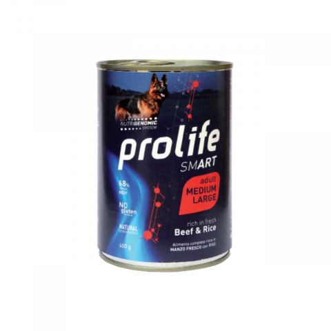 Hrana umeda - HRANA UMEDA PENTRU CAINI PREMIUM PROLIFE DOG ADULT MEDIUM/LARGE SMART VITA&amp;OREZ CV 400GR