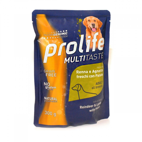 Plicuri caini - HRANA UMEDA PENTRU CAINI PREMIUM PROLIFE DOG PLIC REN/MIEL/CARTOF/FREE GRAIN 300G