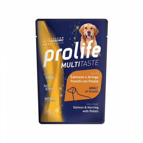 Hrana umeda caini - HRANA UMEDA PENTRU CAINI PREMIUM PROLIFE DOG PLIC SOMON/HERING/CARTOFI 300 G