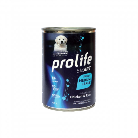 Hrana umeda - HRANA UMEDA PENTRU CAINI PREMIUM PROLIFE DOG PUPPY MEDIUM/LARGE SMART PUI&amp;OREZ CV 400GR