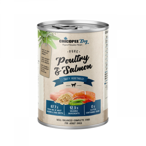 Hrana umeda caini - HRANA UMEDA PENTRU CAINI SUPER PREMIUM CHICOPEE PUI&amp;SOMON 400G