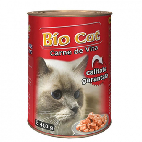 Pisici adulte - HRANA UMEDA PENTRU PISICI BIOCAT VITA 410G (24BUC/BAX)