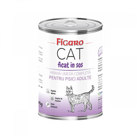 Hrana umeda pisici - HRANA UMEDA PENTRU PISICI FIGARO CAT FICAT IN SOS CONSERVA 415G