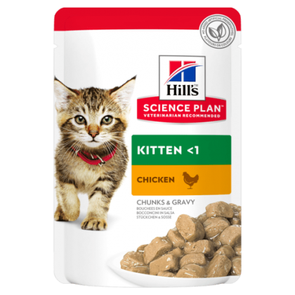 Pisici junior - Hrana umeda pentru pisici Hills SP Feline Kitten cu Pui, 85g