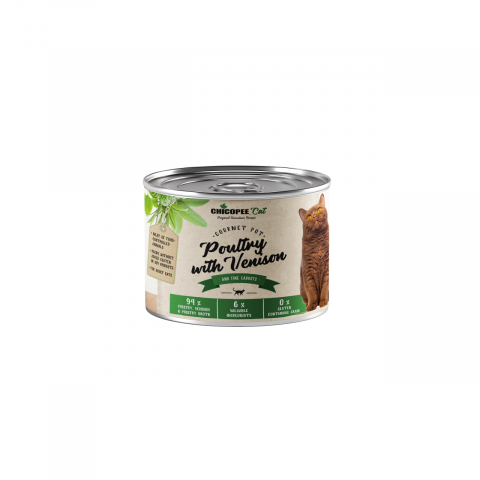 Hrana umeda pisici - HRANA UMEDA PENTRU PISICI SUPER PREMIUM CHICOPEE PUI&amp;VANAT PATE 195G