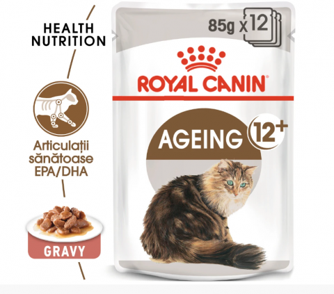 Pisici adulte - Hrana umeda pisica Royal Canin Ageing 12+, senior, 85 g