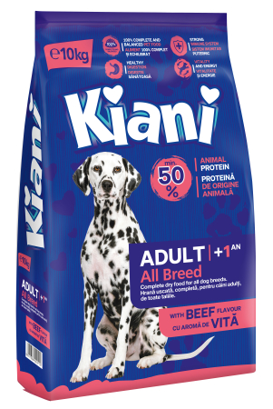 Hrana Uscata Caine Adult - Hrană uscată câini, Kiani, vită, 10kg