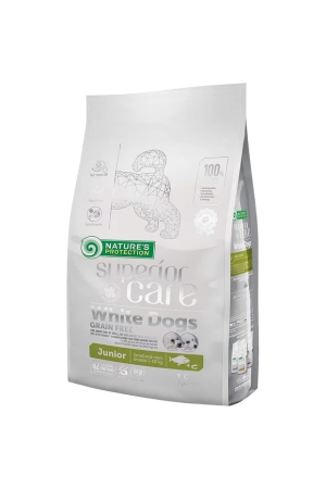 Câini - Hrană uscată pentru câini Small & Mini Junior White Fish, Superior Care White Dogs 1,5kg
