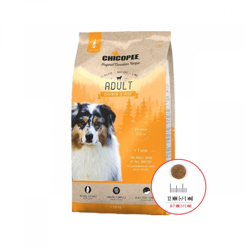 Caine adult - HRANA USCATA PENTRU CAINI SUPER PREMIUM CHICOPEE CNL ADULT CHICKEN&amp;RICE 2KG