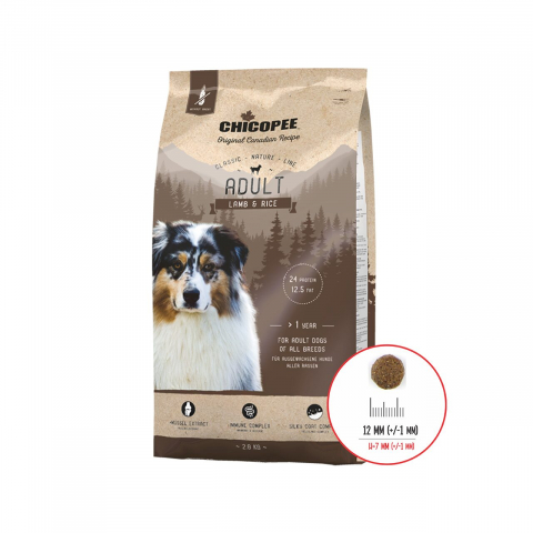 Caine adult - HRANA USCATA PENTRU CAINI SUPER PREMIUM CHICOPEE CNL ADULT LAMB&amp;RICE 2KG