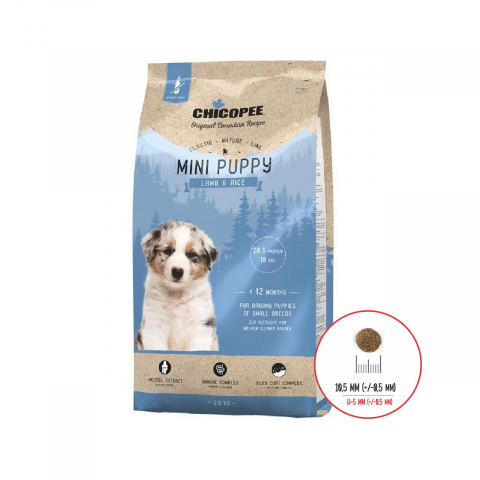 Caine junior - HRANA USCATA PENTRU CAINI SUPER PREMIUM CHICOPEE CNL MINI PUPPY LAMB&amp;RICE 2KG