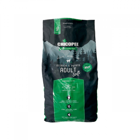 Caine adult - HRANA USCATA PENTRU CAINI SUPER PREMIUM CHICOPEE HNL SOFT MAXI ADULT OSTRICH&amp;POTATO 12KG