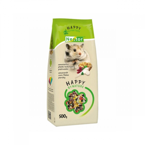 Hrana hamsteri - HRANA USCATA PENTRU HAMSTERI NESTOR HAPPY BY NATURE 500G