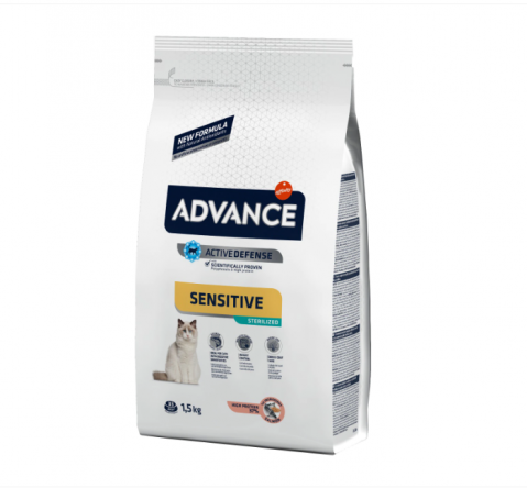 Hrana uscata pisici - Hrana uscata pentru pisici Advance, 1.5 Kg, Somon