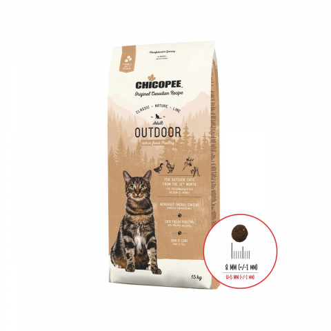 Hrana uscata pisici - HRANA USCATA PENTRU PISICI SUPER PREMIUM CHICOPEE CNL ADULT OUTDOOR POULTRY 15KG