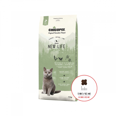 Pisici junior - HRANA USCATA PENTRU PISICI SUPER PREMIUM CHICOPEE CNL JUNIOR NEW LIFE CHICKEN 15KG