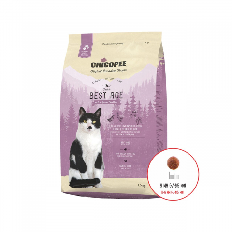 Hrana uscata pisici - HRANA USCATA PENTRU PISICI SUPER PREMIUM CHICOPEE CNL SENIOR BEST AGE POULTRY 1.5KG