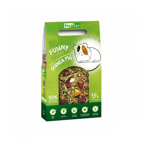 Hrana porcusori de Guineea - HRANA USCATA PENTRU PORCUSORI DE GUINEEA NESTOR FUNNY NATURAL 500 G