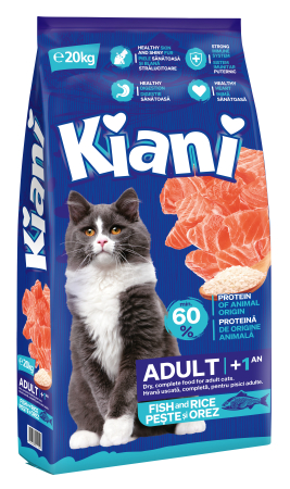 Hrana Uscata Pisici Adulte - Hrană uscată pisici, Kiani, 20kg