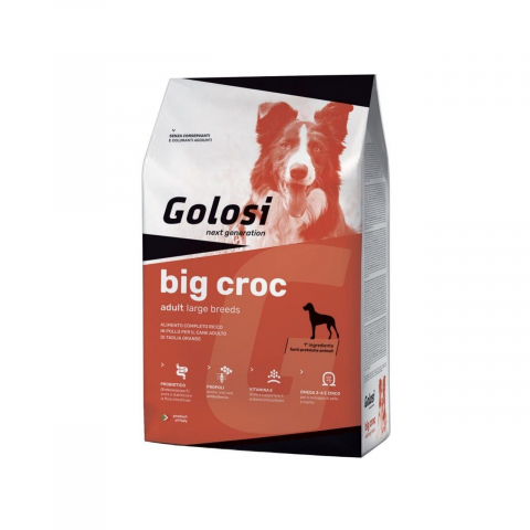 Caine adult - HRANA USCATA PREMIUM PENTRU CAINI DE TALIE MARE GOLOSI PROBIO BIG CROC 12KG