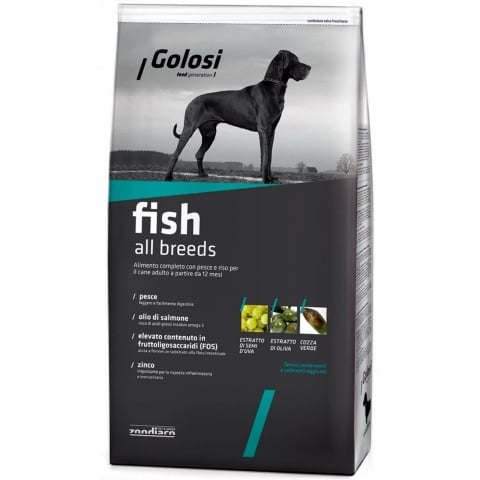 Caine adult - HRANA USCATA PREMIUM PENTRU CAINI GOLOSI DOG FISH 12KG