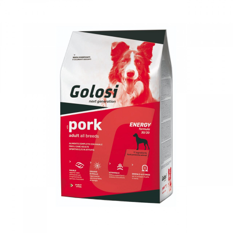 Caine adult - HRANA USCATA PREMIUM PENTRU CAINI GOLOSI ENERGY ALL BREEDS CU PORC 12KG