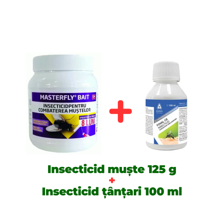 Pachete - Insecticid concentrat muște și țânțari MASTERFLY + FOVAL 100ml