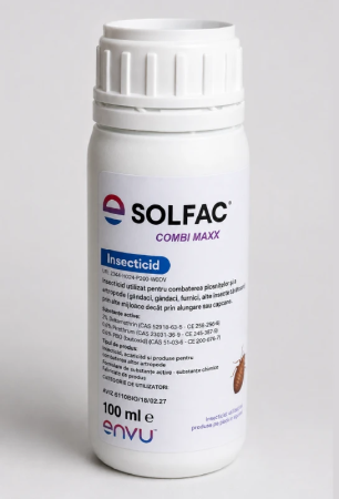 Insecticide pentru casă și fermă - Soluție anti ploșnițe de pat fără miros Solfac Combi Maxx 100ml