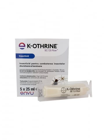 Insecticide - Insecticid concetrat, muste, plosnite, tantari, K-OTHRINE SC 7.5 FLOW 1 FIOLA X 25 ml
